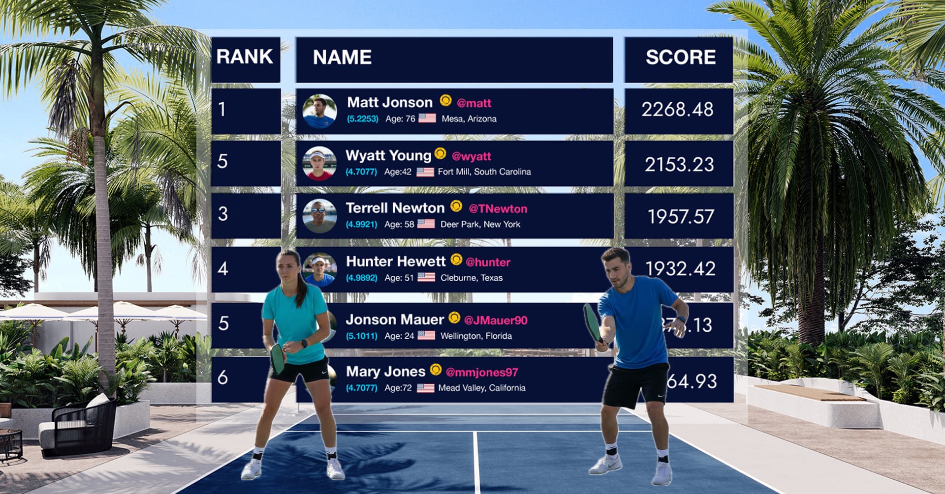 Friendly Pickleball Leagues with a OPL Dynamic Universal Pickleball Rating
